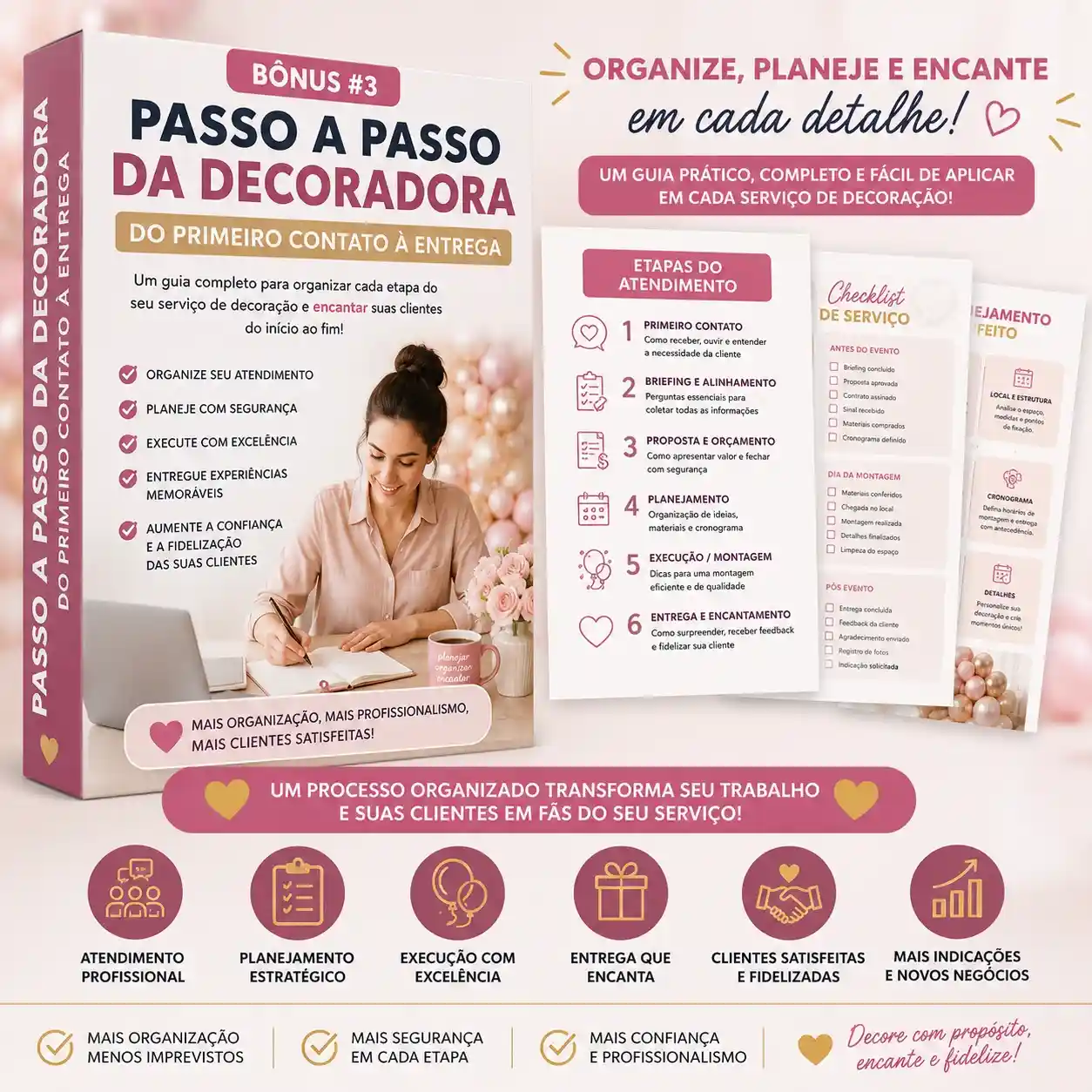 Bônus 3: Passo a Passo da Decoradora — Do Primeiro Contato à Entrega